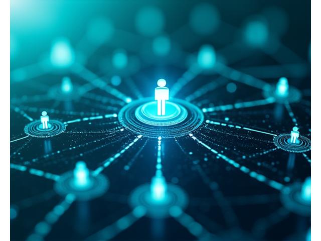 Vue d'ensemble de la plateforme d'identité digitale de Voile Étoile, montrant un flux de gestion d'identité avec des icônes interactives illustrant la sécurité et la connectivité.